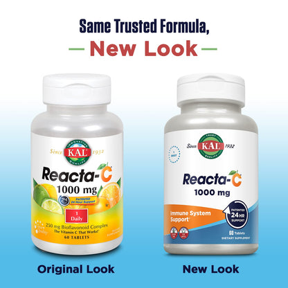 KAL Reacta-C with Bioflavonoids Tablets - 60 Count