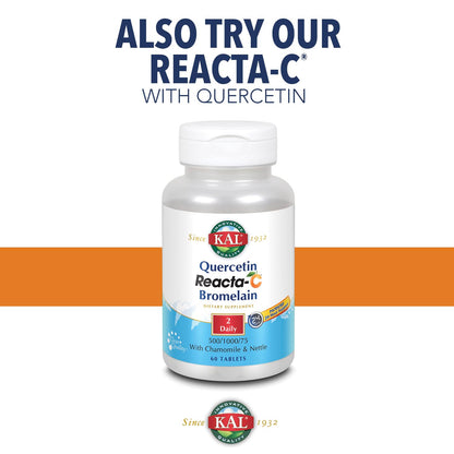 KAL Reacta-C with Bioflavonoids Tablets - 60 Count