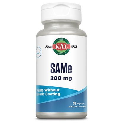 KAL SAMe 200 mg – Mood & Nervous System Support, Vegetarian Capsules