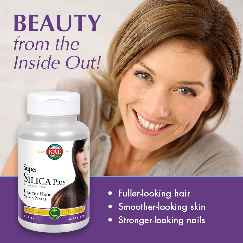 KAL Super Silica Plus - 60 Tablets | Supports Skin & Hair Health