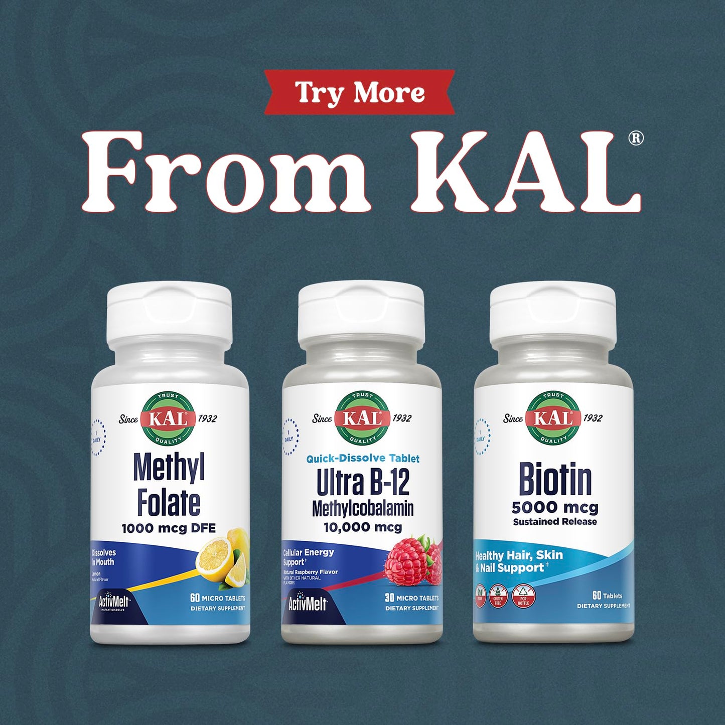 KAL Ultra B12 10,000 mcg – High Potency Methylcobalamin Vitamin B-12