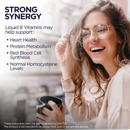 KAL Vitamin B-6 B-12 Folic DropIns – Berry Liquid B-Complex, 59 Servings, 2 oz