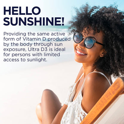 KAL Vitamin D3 5000 IU Softgels – ActivGels, Soy-Free, Bone & Immune Support