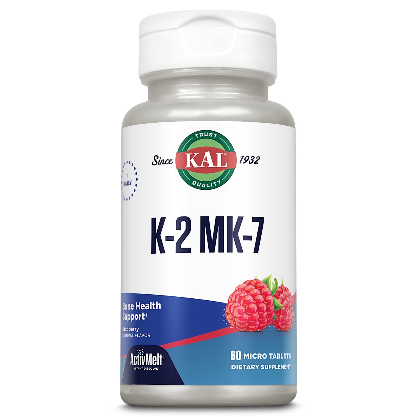 KAL Vitamin K2 MK7 ActivMelt 100 mcg – Bone & Heart Health, Vegan