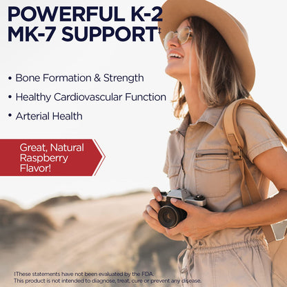 KAL Vitamin K2 MK7 ActivMelt 100 mcg – Bone & Heart Health, Vegan