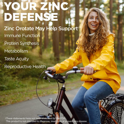 KAL Zinc Orotate 30mg – Sustained Release Zinc Tablets for Immune Support | Vegan & Gluten Free