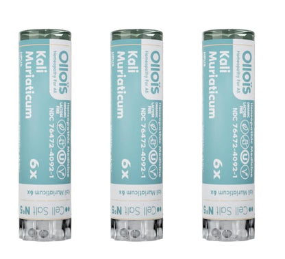 Kali Muriaticum 6X OLLOIS – Organic & Vegan Cell Salt #5 (Pack of 3)