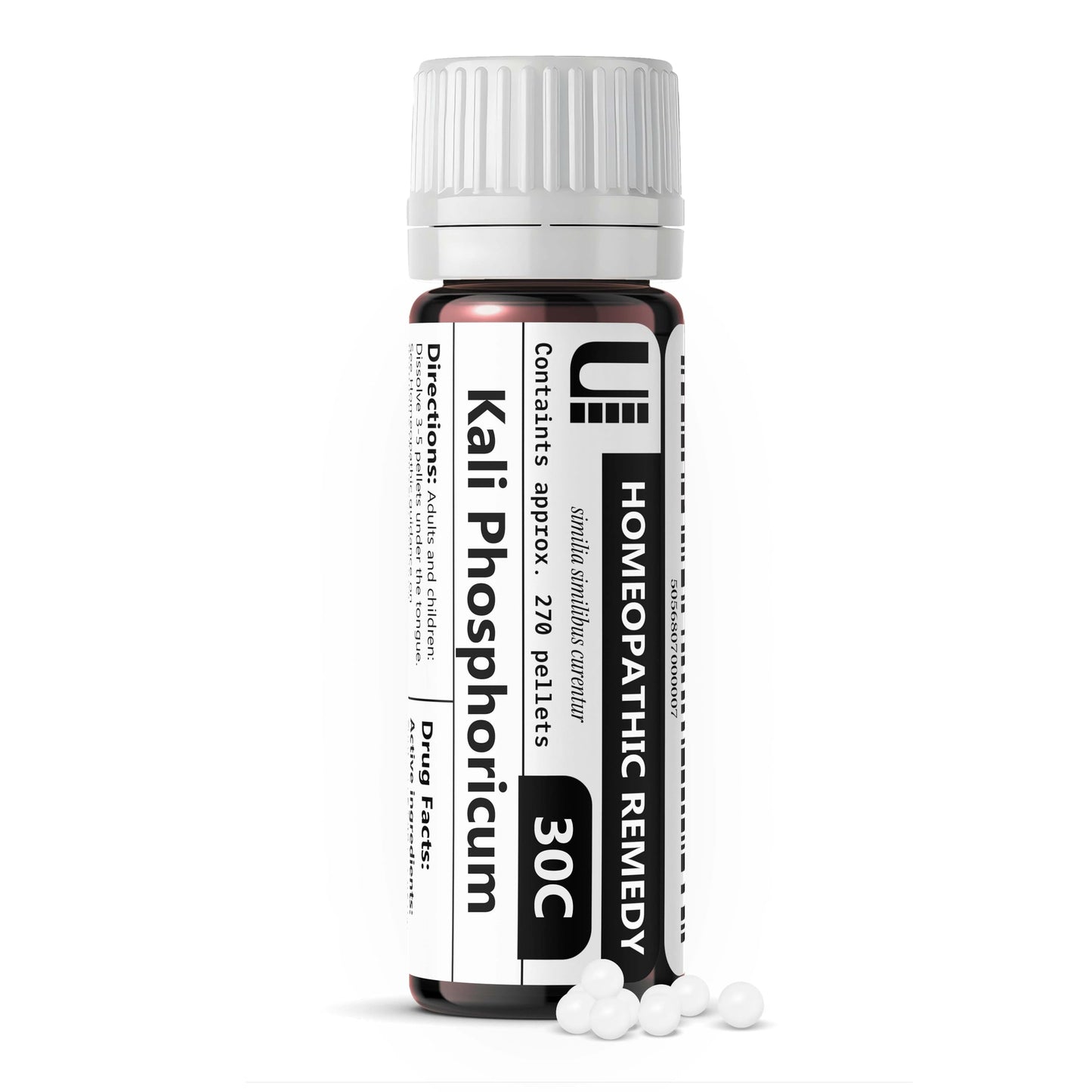 Kali Phosphoricum 30C Homeopathic Remedy, 270 Pellets | Lactose-Free, No Artificial Additives