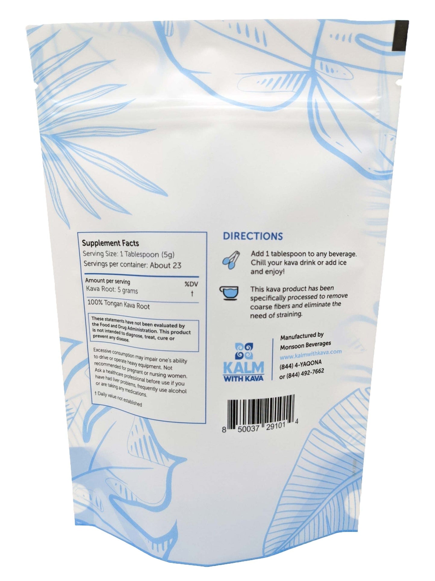 Kalm with Kava Pouni Ono Micronized Kava (4 oz.) - Easy Quick Mix