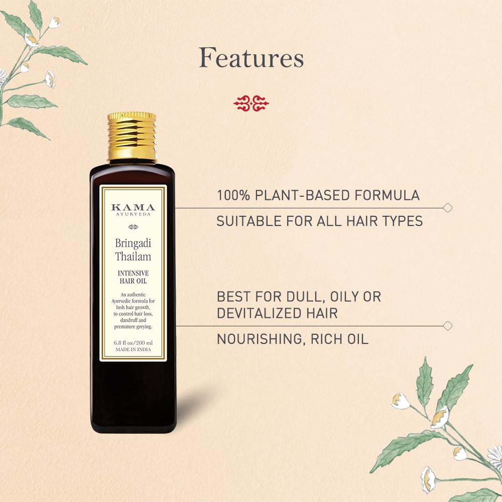 Kama Ayurveda Bringadi Intensive Hair Treatment 100ml | Hair Growth & Scalp Nourishment