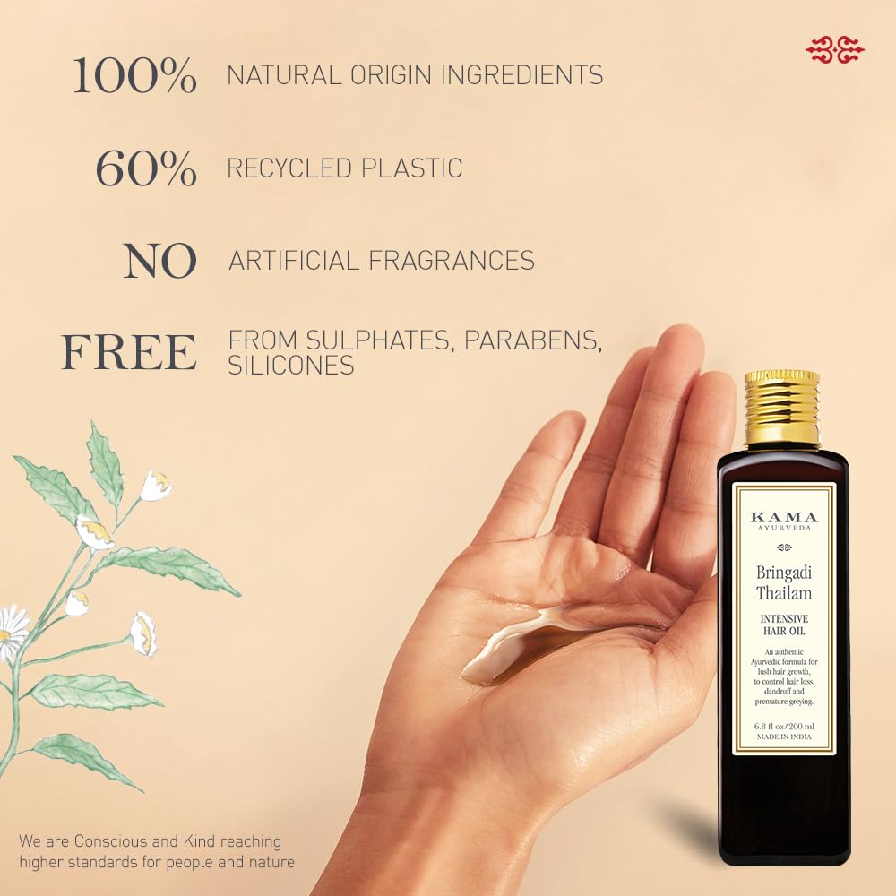 Kama Ayurveda Bringadi Intensive Hair Treatment 100ml | Hair Growth & Scalp Nourishment