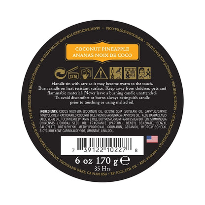Kama Sutra Massage Candle Lubricant – Coconut Pineapple (6 oz)
