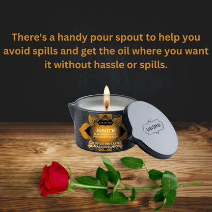 Kama Sutra Massage Candle Lubricant – Coconut Pineapple (6 oz)