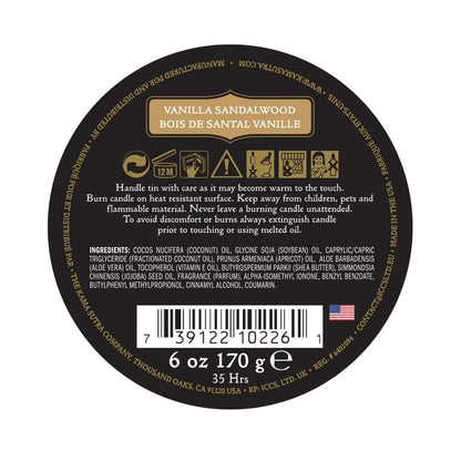 Kama Sutra Massage Candle Tahitian Sandalwood - 6 oz