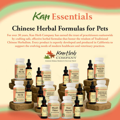 Kan Herb Company – Traditional Chinese Herbal Blend for Pets: Supports Circulation, Calms Behavior, Enzyme Balance (120 Tablets)