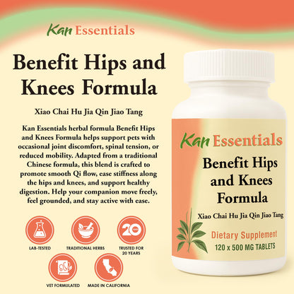 Kan Herbs Essentials - Benefit Hips and Knees for Pets - 120 Tabs