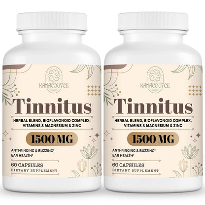 Kanacoufce 1500MG Tinnitus – Ringing Ears Supplement, 120 Capsules