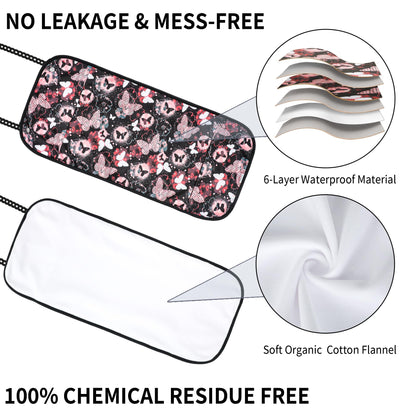 KANAV 3 Pack Castor Oil Packs for Liver Detox - Reusable Organic Cotton Flannel Wrap (Oil Not Included)