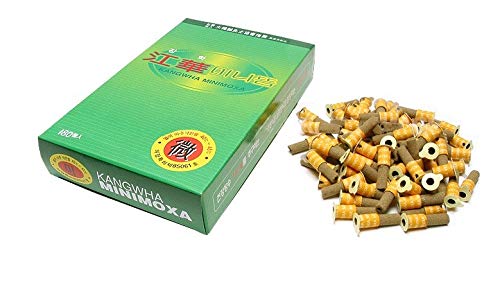 Kang HWA Stick-On Mini Moxa - Yellow | 180 Pcs Per Box