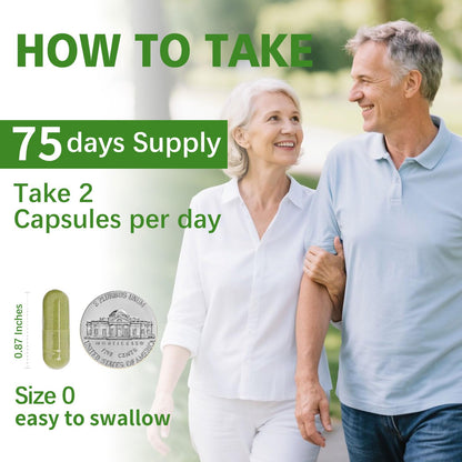 KangRiXin Moringa Capsules with Pure Moringa Powder | Skin Health and Immune Support | Non GMO, Gluten Free（150PCS）