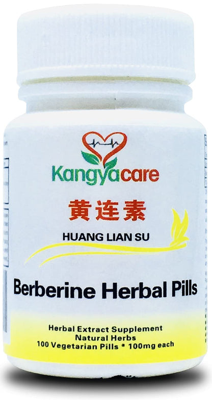 Kangyacare Berberine Herbal Pills - Berberine Extract - Gut & Heart Health - 100 Ct