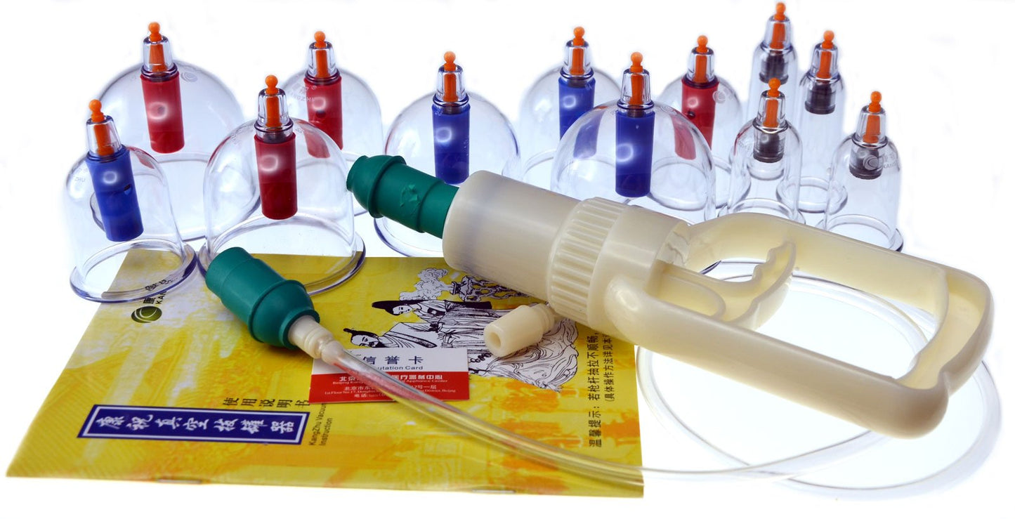 Kangzhu 12-Cup Biomagnetic Cupping Therapy Set – ISO9001 Certified