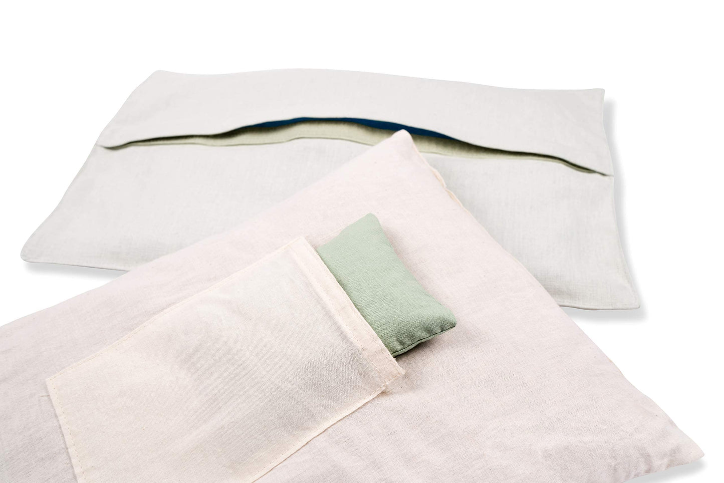 Kanjo Aroma Mint Acupressure Pillow - 100% Cotton Linen | Cork Filling