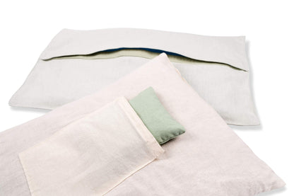 Kanjo Aroma Mint Acupressure Pillow - 100% Cotton Linen | Cork Filling