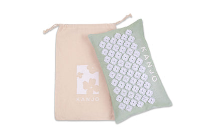 Kanjo Aroma Mint Acupressure Pillow - 100% Cotton Linen | Cork Filling