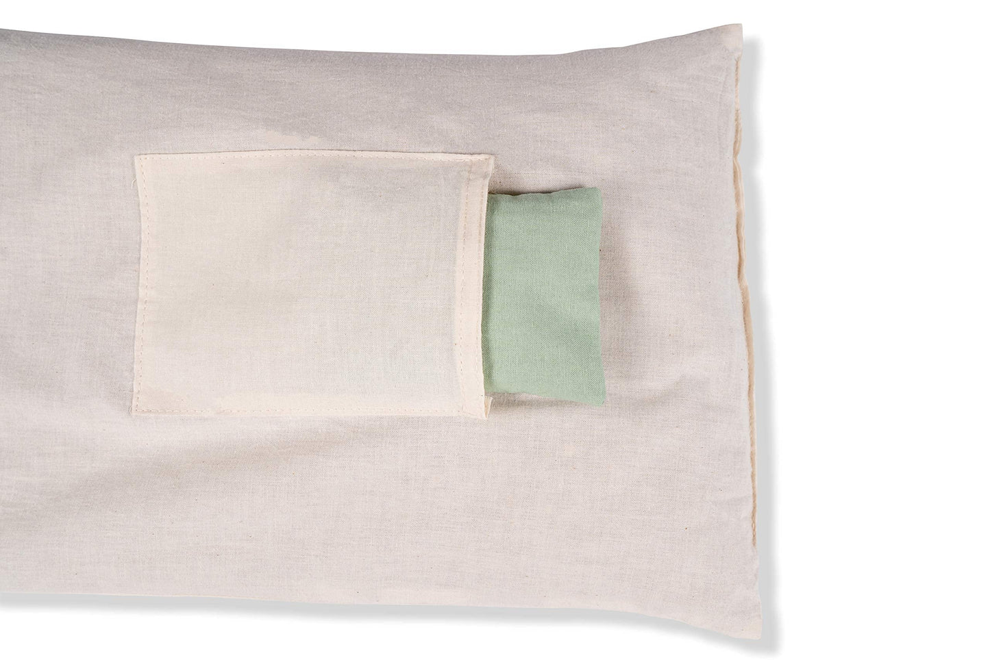 Kanjo Aroma Mint Acupressure Pillow - 100% Cotton Linen | Cork Filling