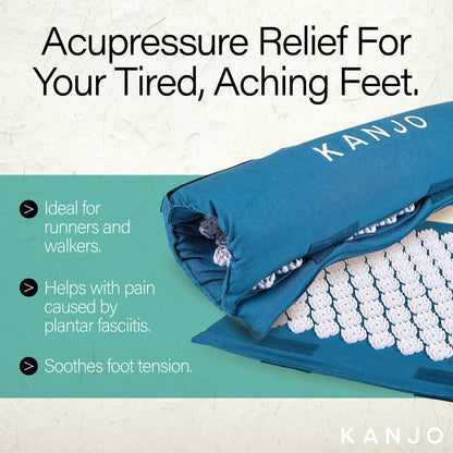 Kanjo Memory Foam Acupressure Foot Mat | Foot Pain Relief & Standing Desk Use