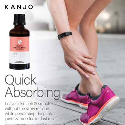 Kanjo Natural Pain Relief Oil | Warmth for Back, Neck & Joints
