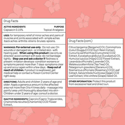 Kanjo Natural Pain Relief Oil | Warmth for Back, Neck & Joints