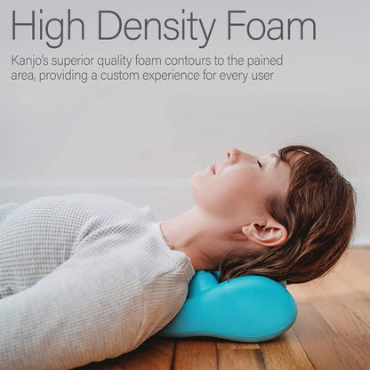 Kanjo Acupressure Neck Pain Relief Pillow | Cervical Traction & Relaxation | Orange