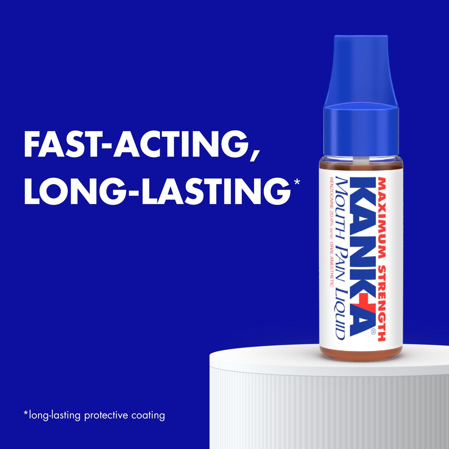 Kank-A Mouth Pain Liquid – Maximum Strength, 0.33 Fl Oz (Canker Sore Medicine)