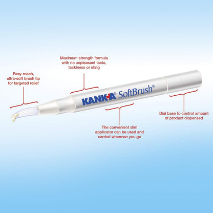 Kank-A SoftBrush Pain Gel – Maximum Strength (0.21 oz) Pack of 3