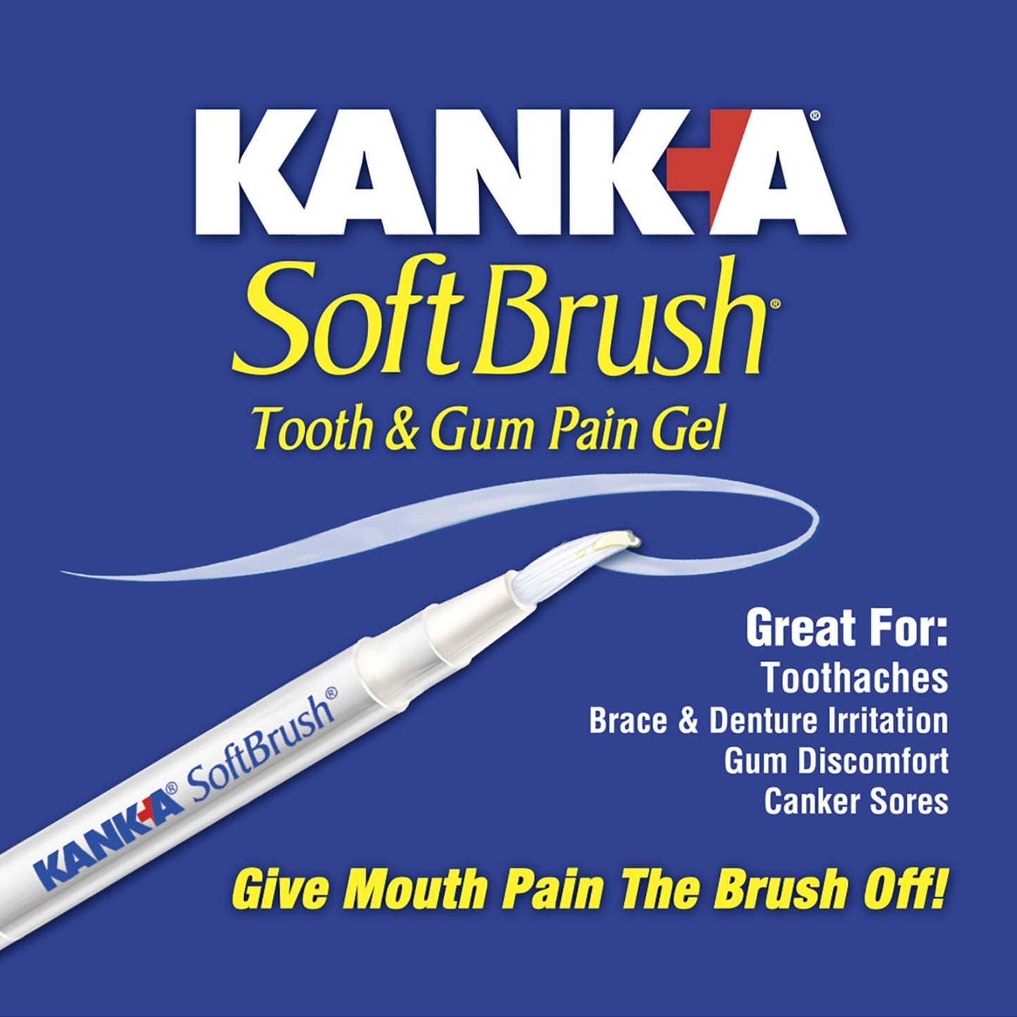 Kank-A SoftBrush Pain Gel – Maximum Strength (0.21 oz) Pack of 3