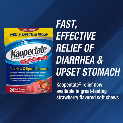 Kaopectate Strawberry Soft Chews 24 Count – Fast Stomach Relief