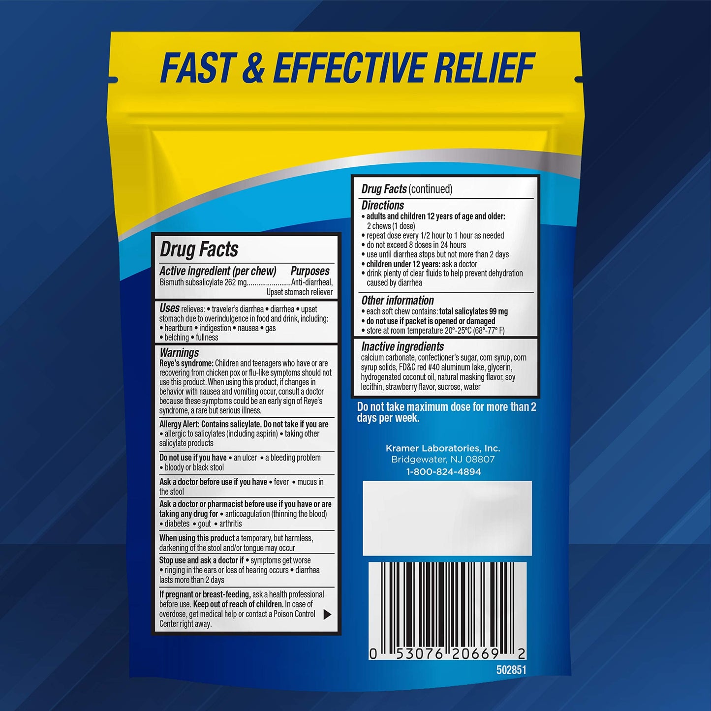 Kaopectate Strawberry Soft Chews 24 Count – Fast Stomach Relief