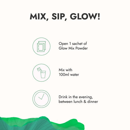 Kapiva Skin Foods Glow Mix | Ayurvedic Skin Supplement, Collagen Powder (30 Sachets)