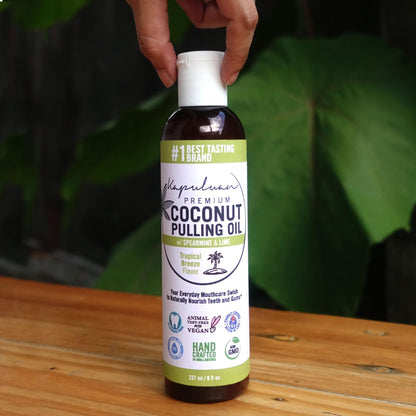 Kapuluan Coconut Oil Pulling Mouthwash – 100% Pure, Non-GMO, Ayurvedic