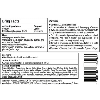 Karl&Hans Botanic Double Mint Toothpaste with Fluoride – Fresh Breath, Enamel Strength, Whitens Teeth (4.23 oz)