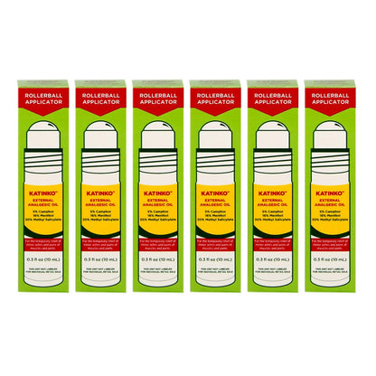 Katinko External Analgesic Oil 10ml - Quick Relief for Sore Muscles, Headaches, Travel Sickness & Insect Bites