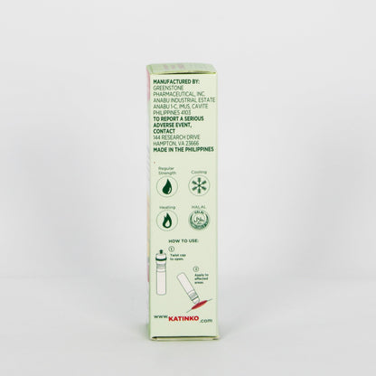 Katinko External Analgesic Oil 10ml - Quick Relief for Sore Muscles, Headaches, Travel Sickness & Insect Bites