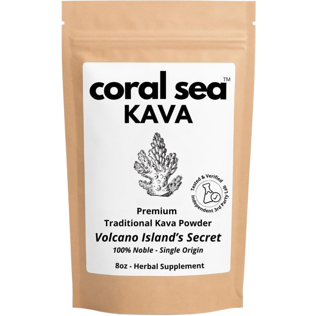 Kava Powder Noble Kava Root – Vanuatu 8oz | Calming, Ceremonial Pacific Tradition