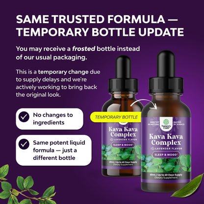 Natures Craft Liquid Kava Kava Drops - Fast Acting Relaxing Tincture (60 ml)
