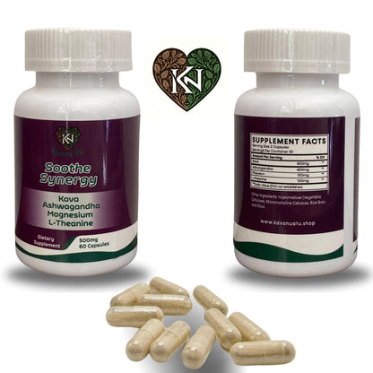 Kavanuatu Kava Capsules – Relaxation & Calm | 60 Count, 500mg