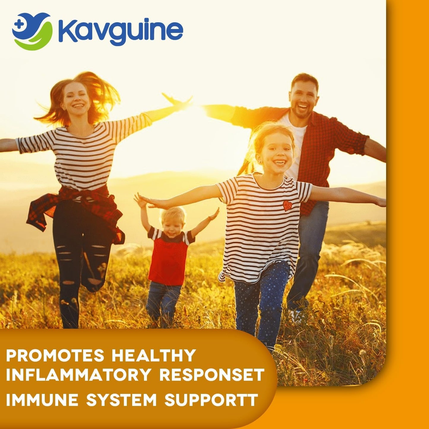 Kavguine Turmeric Curcumin 1650mg – Organic Turmeric Capsules with BioPerine (60 Caps)