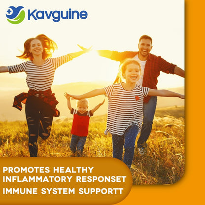Kavguine Turmeric Curcumin 1650mg – Organic Turmeric Capsules with BioPerine (60 Caps)