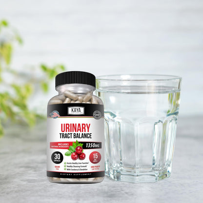 Kaya Naturals D-Mannose Urinary Tract Support – Cranberry, Hibiscus & Dandelion Root | 30 Veggie Capsules